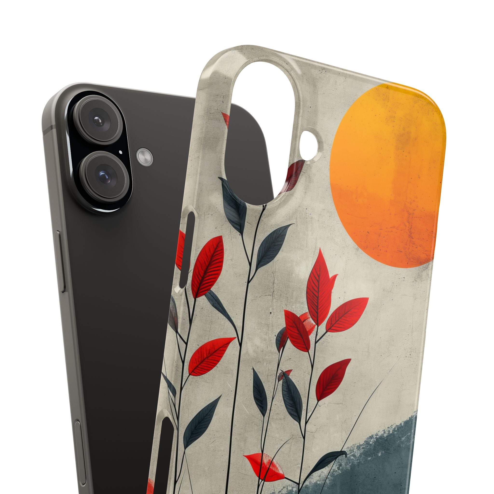 Gray Sunscape - Slim iPhone 16 Phone Case