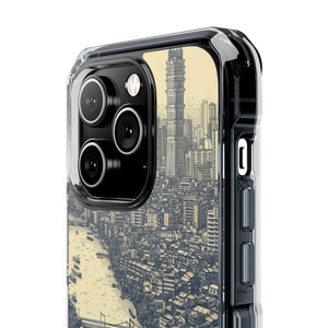 Nostalgic Metropolis - Phone Case for iPhone (Clear Impact - Magnetic)