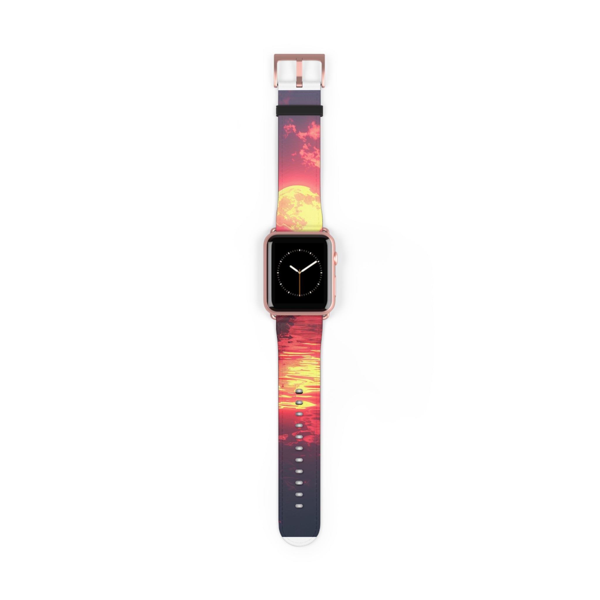 Yellow Moon Reflection - Watch Band