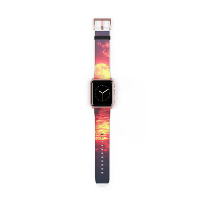 Yellow Moon Reflection - Watch Band