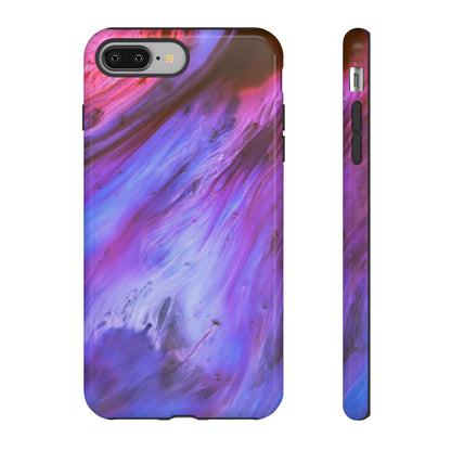 Purple Cosmos Ink Art iPhone Case (Protective) iPhone 8 Plus Glossy Phone Case