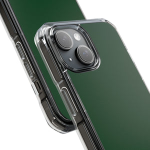 Waldgrün | Handyhülle für iPhone (Clear Impact Case – Magnetisch)