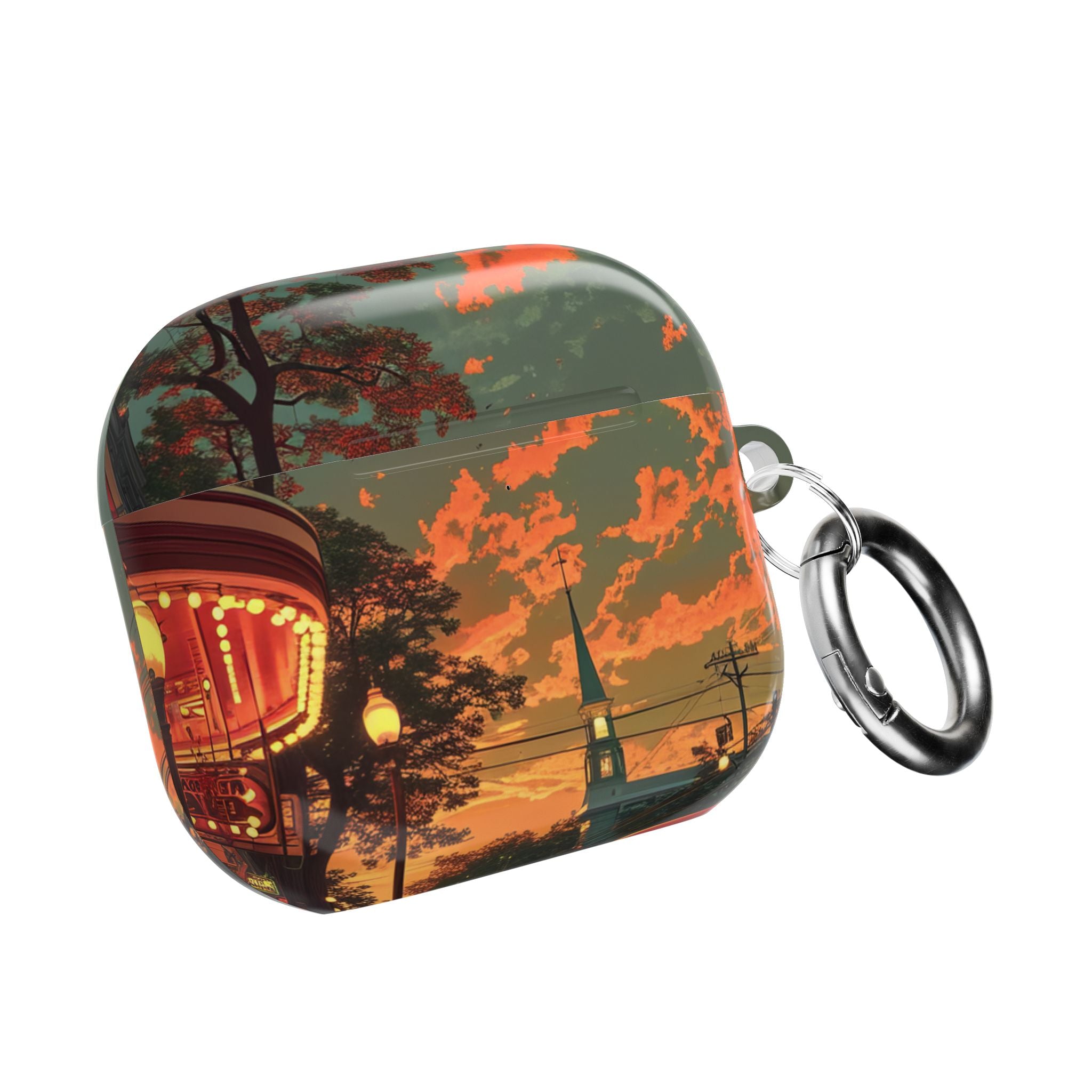 Crimson Classic Glow - AirPods Case