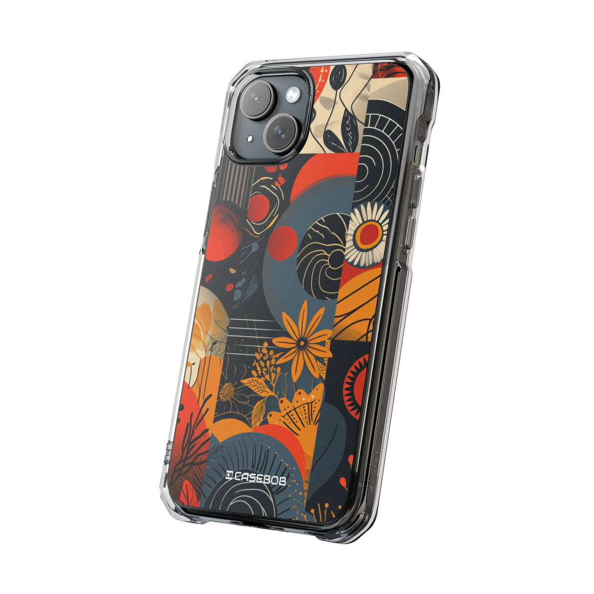 Retro Vibrance - Phone Case for iPhone (Clear Impact - Magnetic)