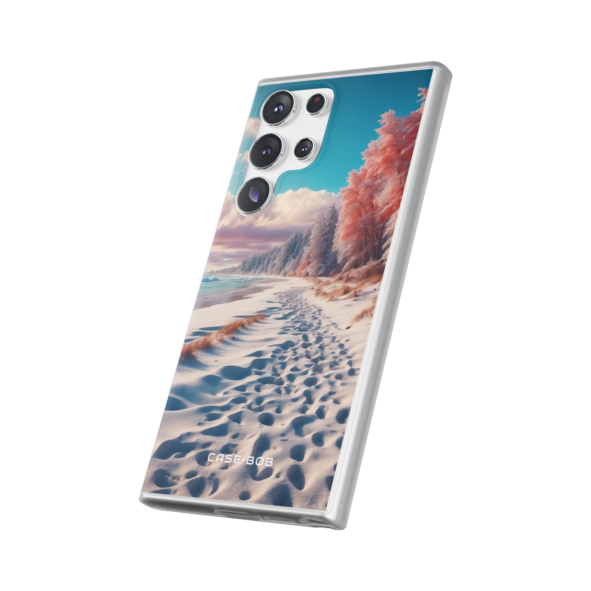 Snowy Footprints Samsung S23 Ultra Case - Soft