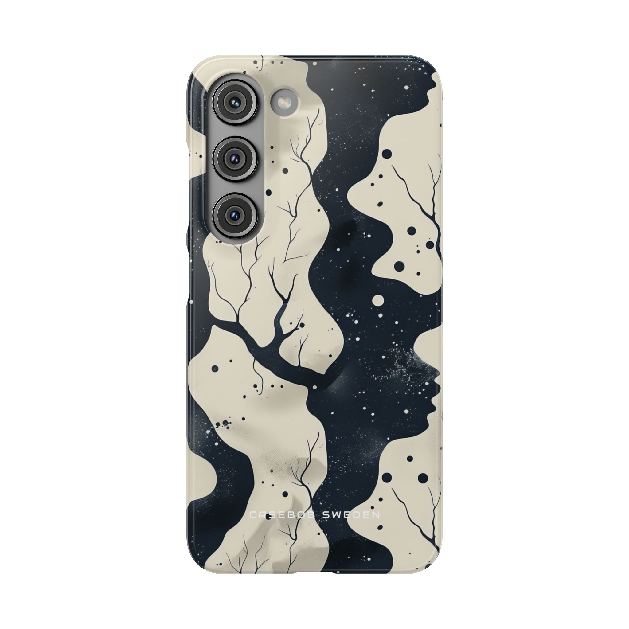 Organic Fluid Silhouettes with Cosmic Depth Samsung S23 - Slim Phone Case