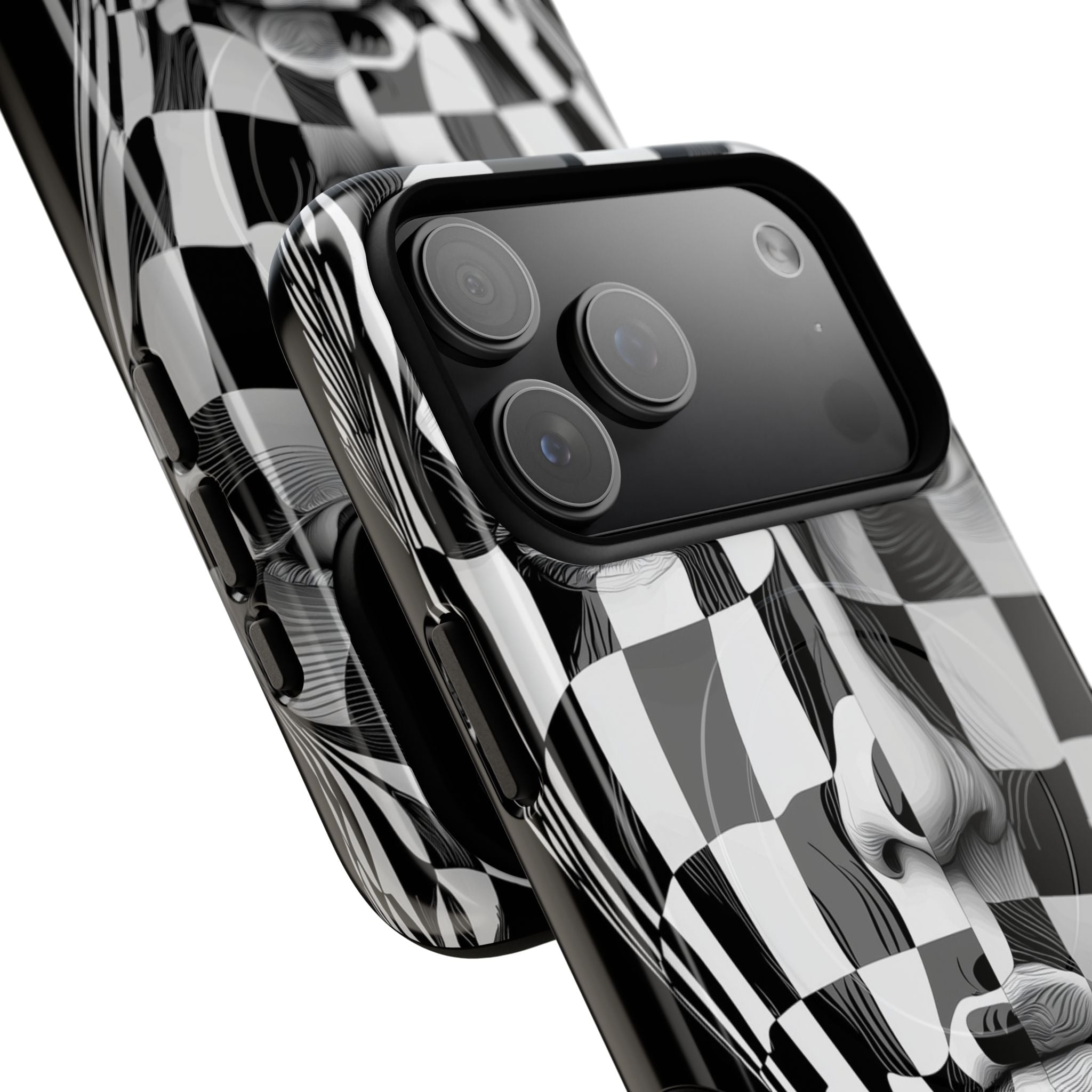 Checkered Face iPhone 17 Pro Max Case - Tough+