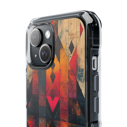 Fiery Symmetry Fusion iPhone 15 - Impact Clear+