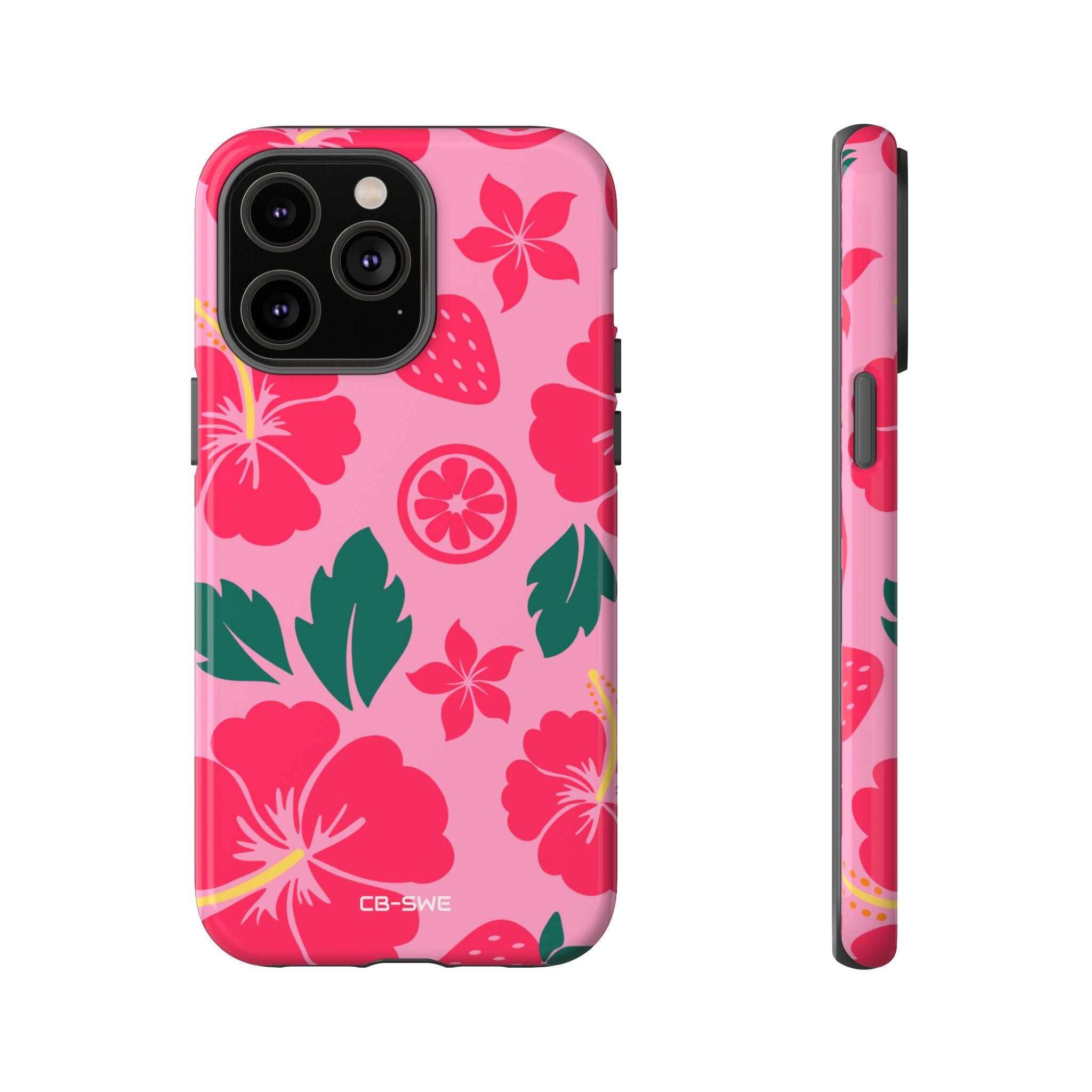 Tropical Hibiscus Harmony - iPhone Case