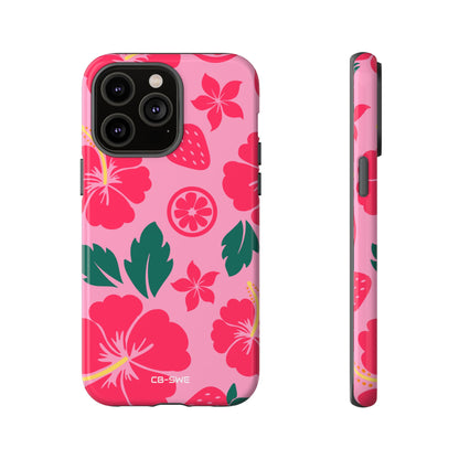 Tropical Hibiscus Harmony - iPhone Case
