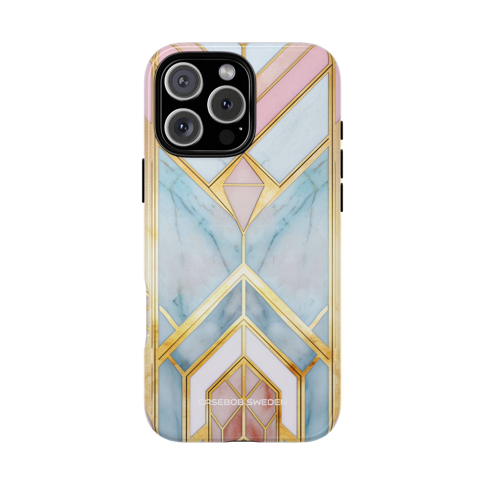 Gold Pink Art Deco - Tough iPhone 16 Phone Case