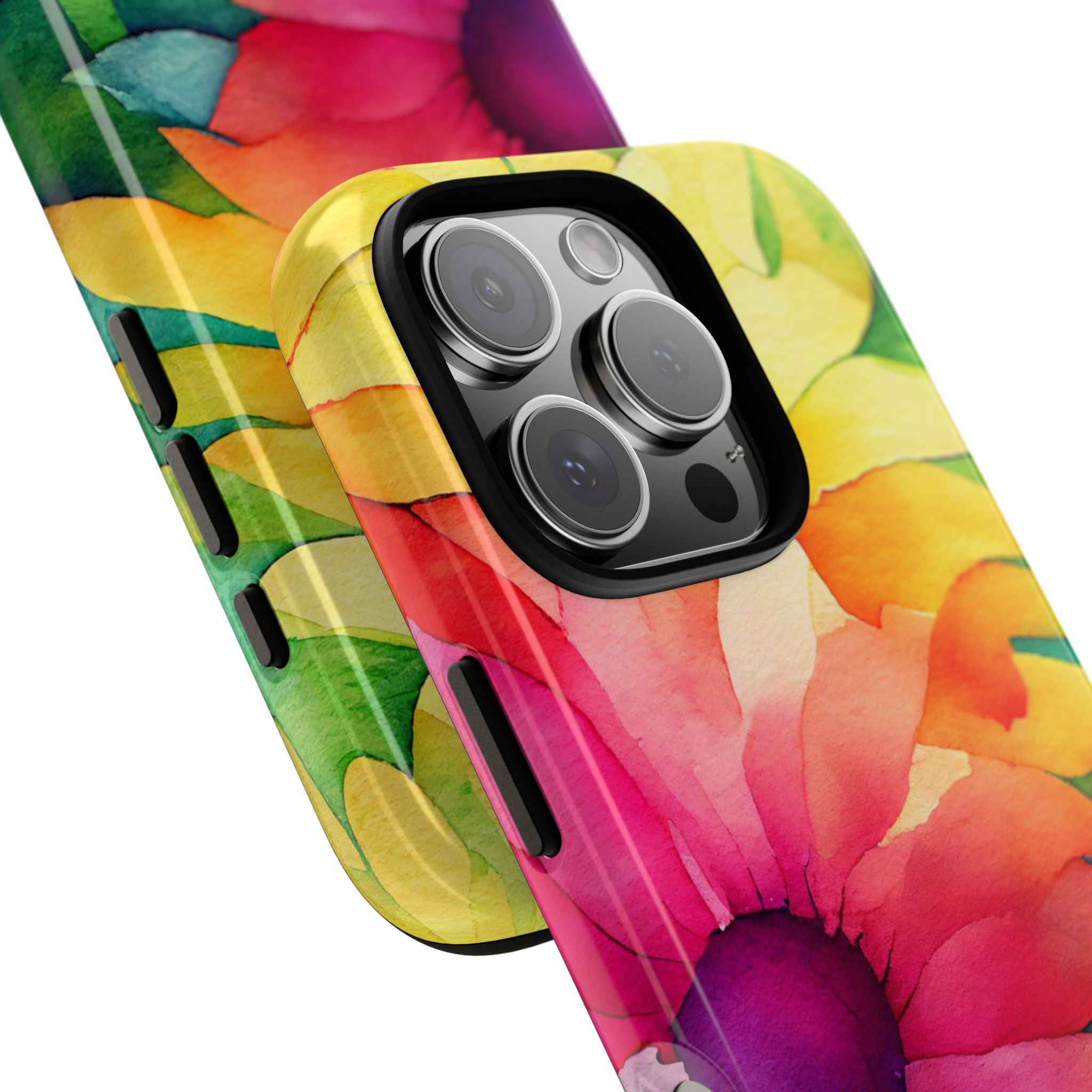 Vibrant Floral Symphony - iPhone Case