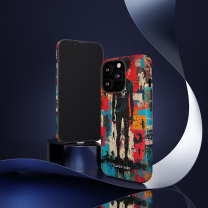 Spiky Skull Silhouette iPhone 13 Pro Case - Tough