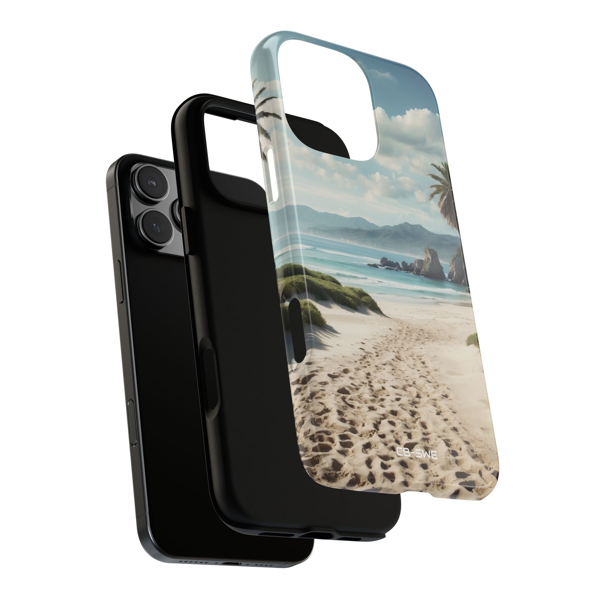 Footprints Trace Sand - iPhone Case