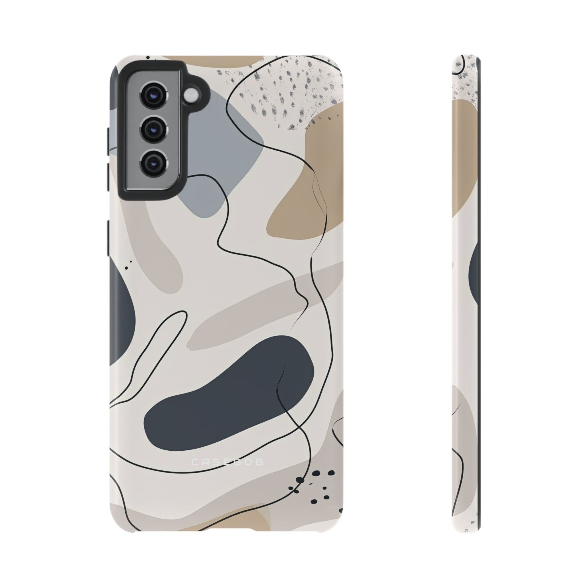 Grey Lines Simplicity - Protective Phone Case