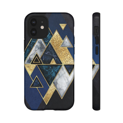 Dark Blue Geometric - Protective Phone Case