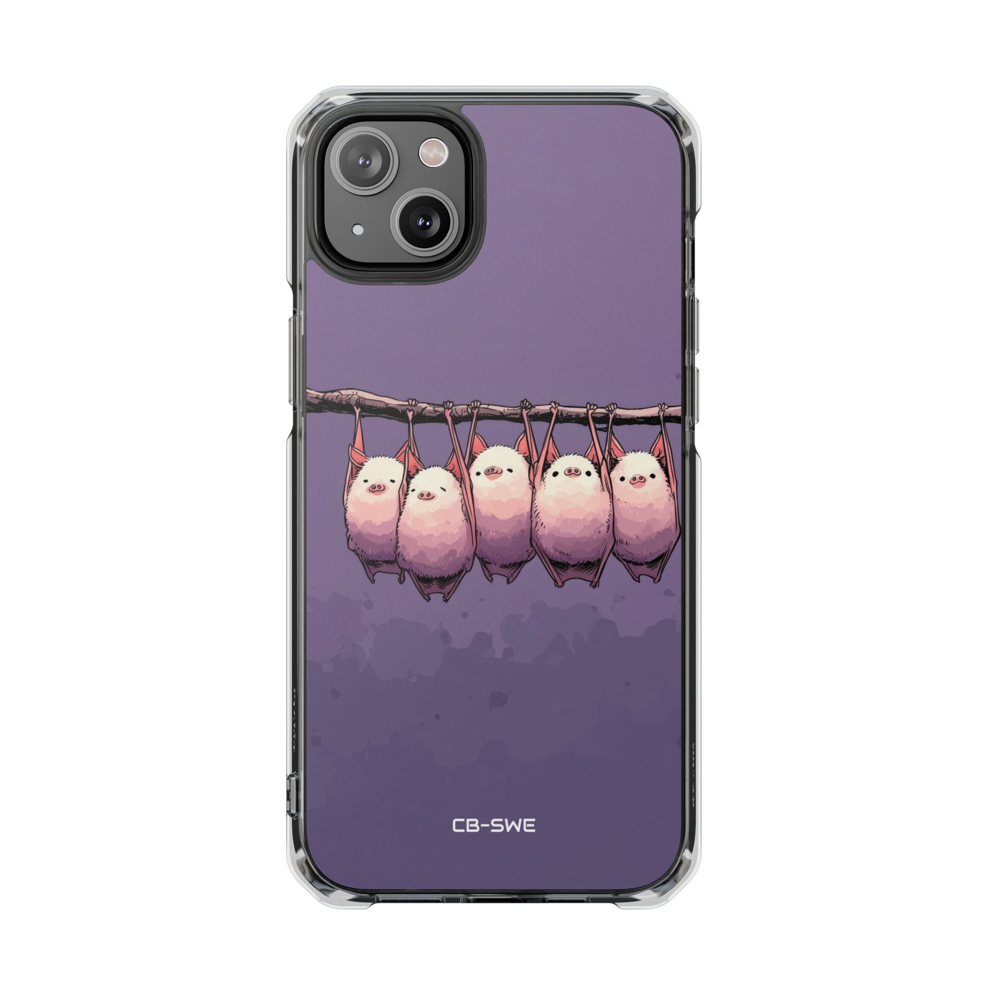 Bats Hang Playfully iPhone Case - Impact