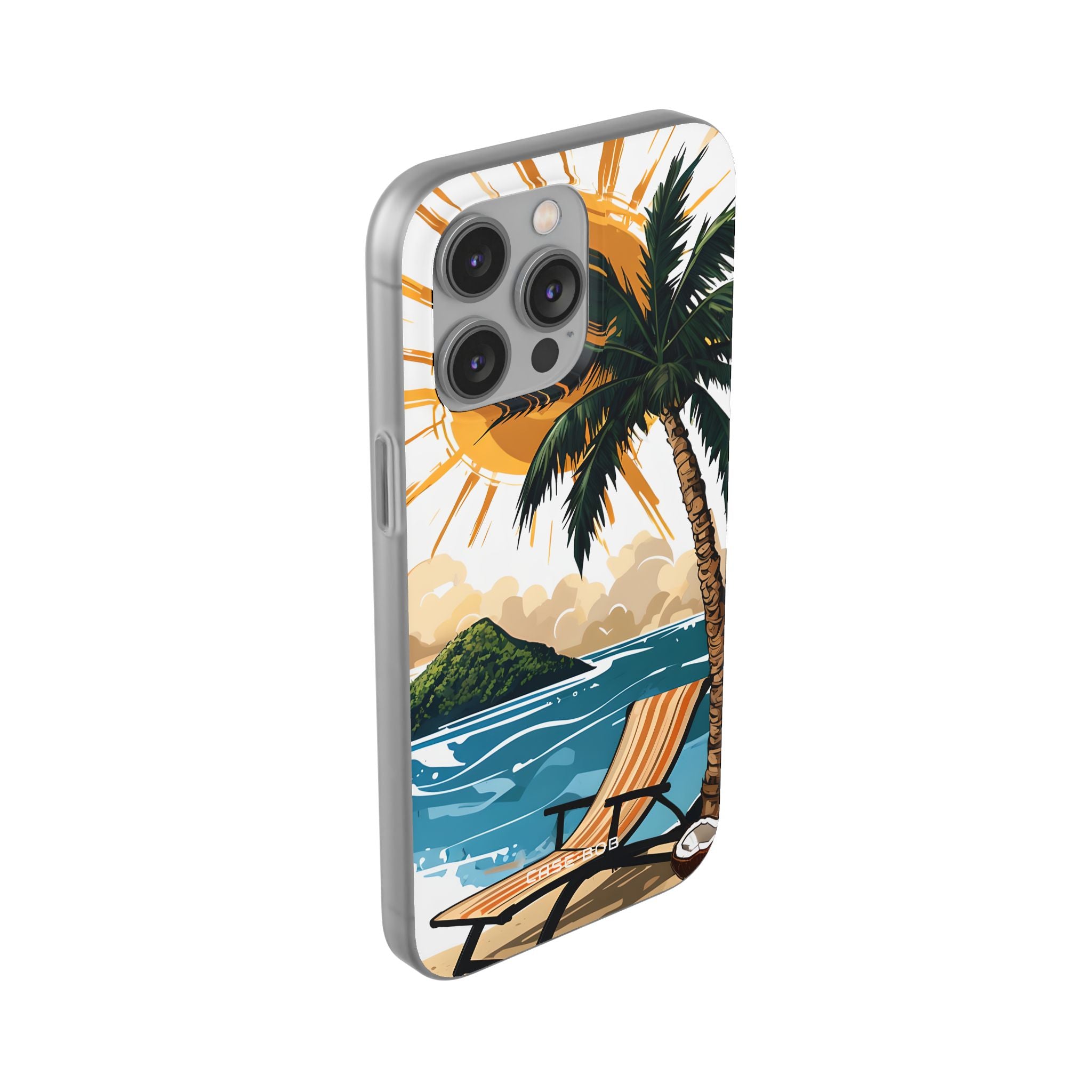 Sunny Palm Breeze iPhone 14 Pro Max Case - Soft