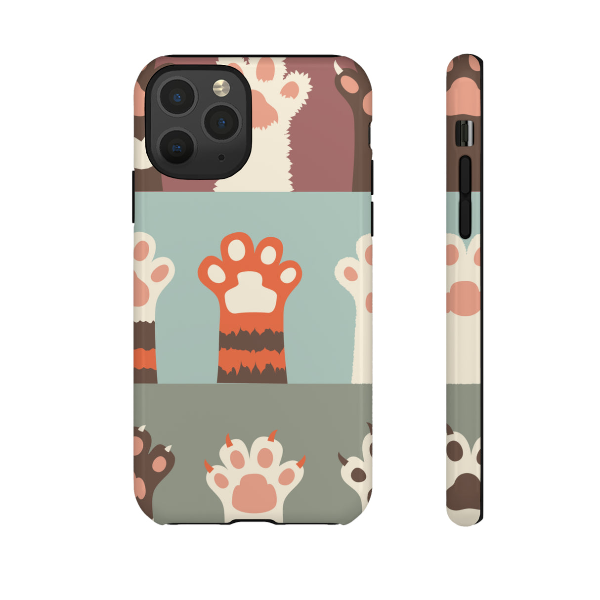 Vintage Cat Paw - Protective Phone Case