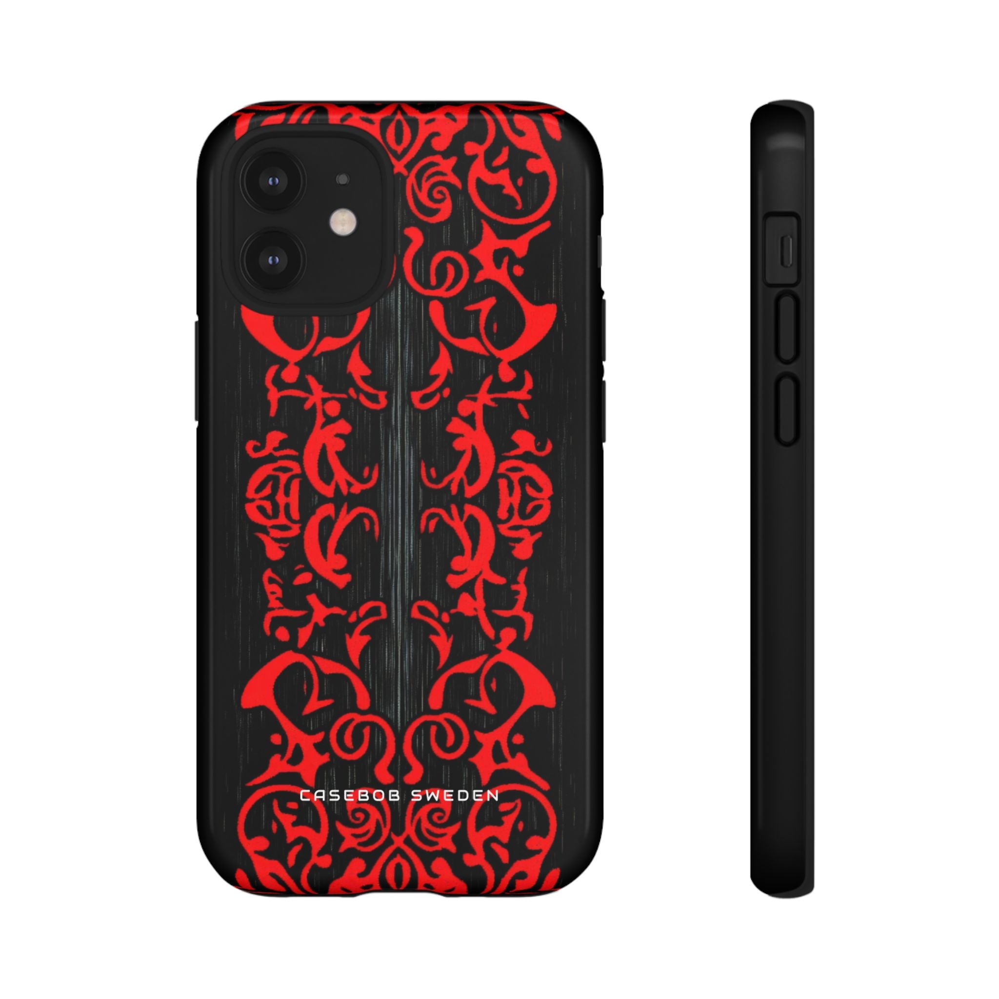 Gothic Crimson Symmetry iPhone 12 - Tough Phone Case