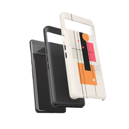 Shapes Dance Playfully - Google Pixel Case