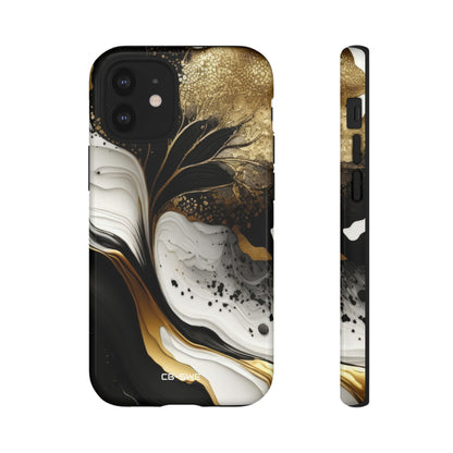 Gold Swirl Elegance - iPhone Case