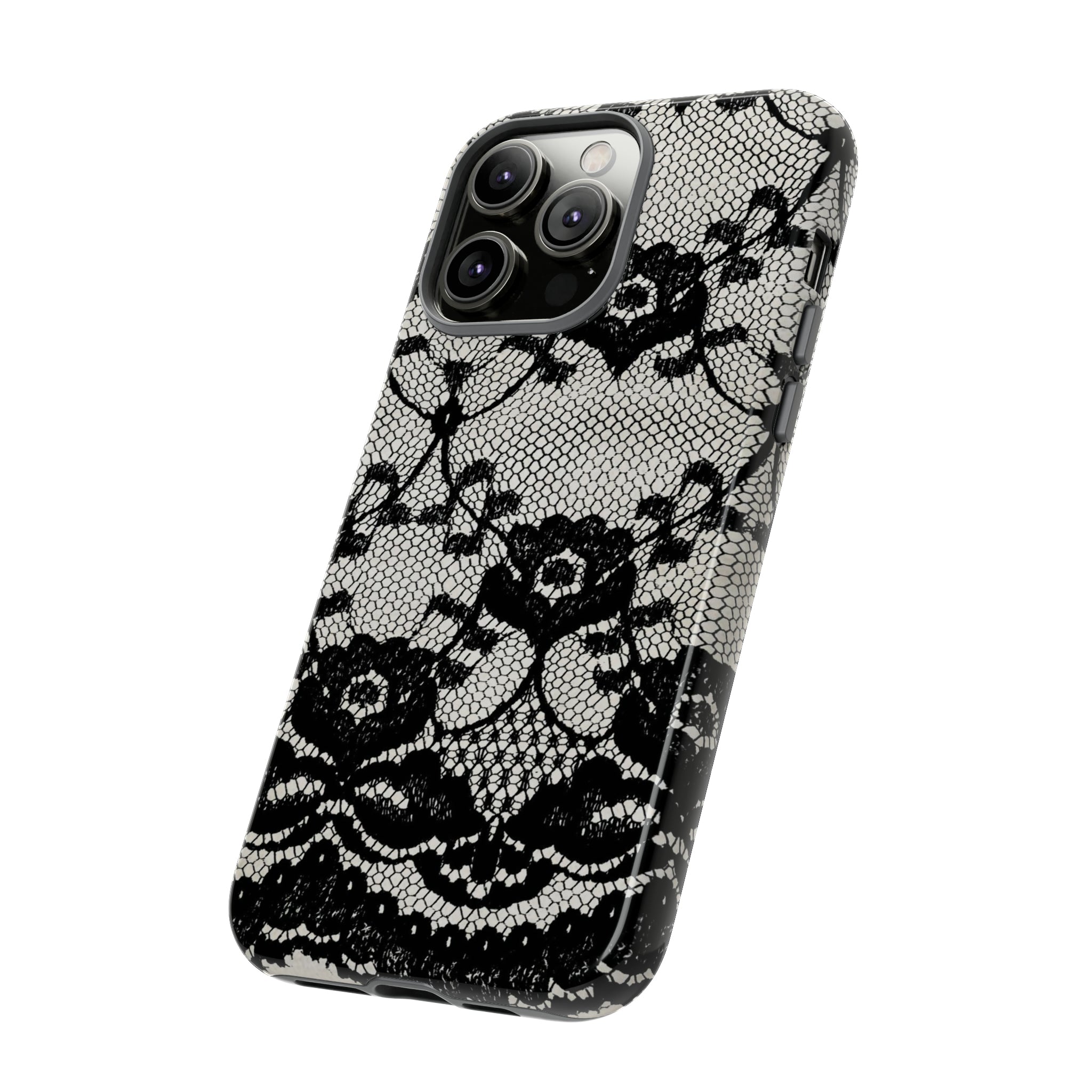 Lilrunge Gothic Flower - Protective Phone Case