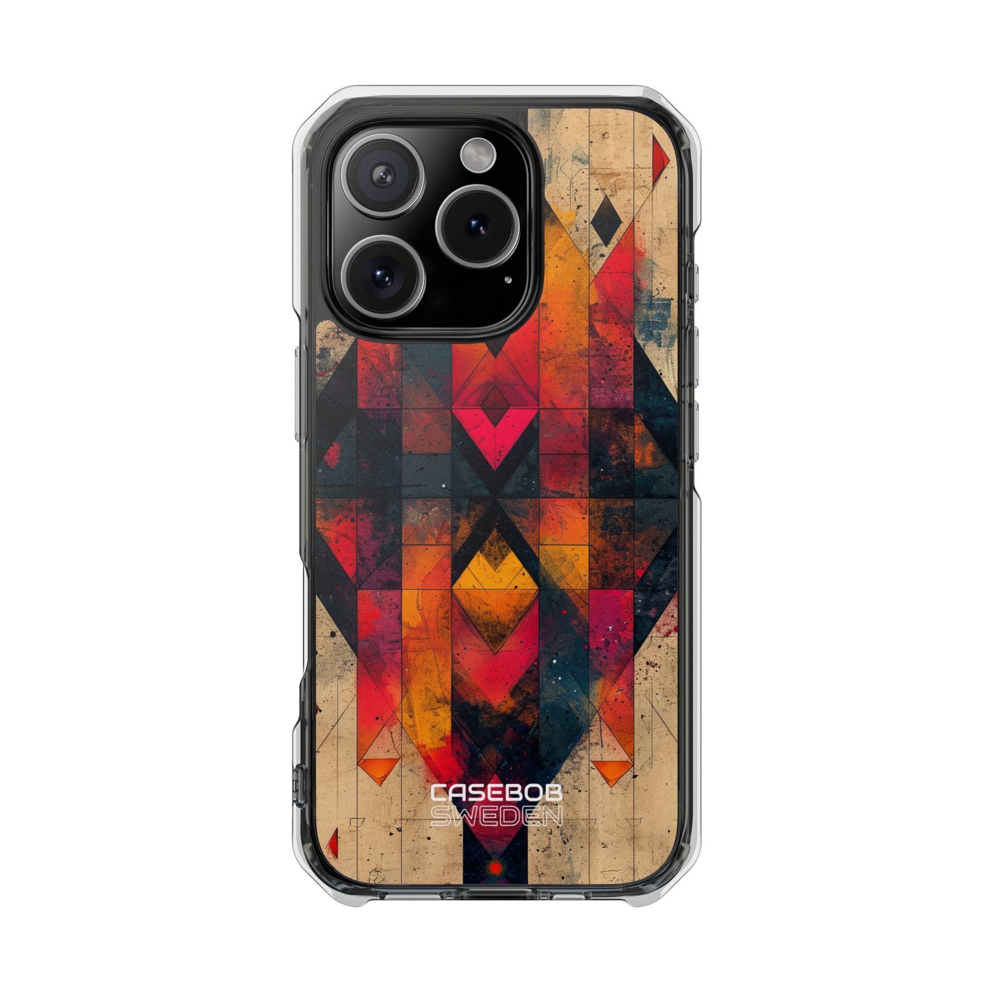 Fiery Symmetry Fusion iPhone 16 - Impact Clear+