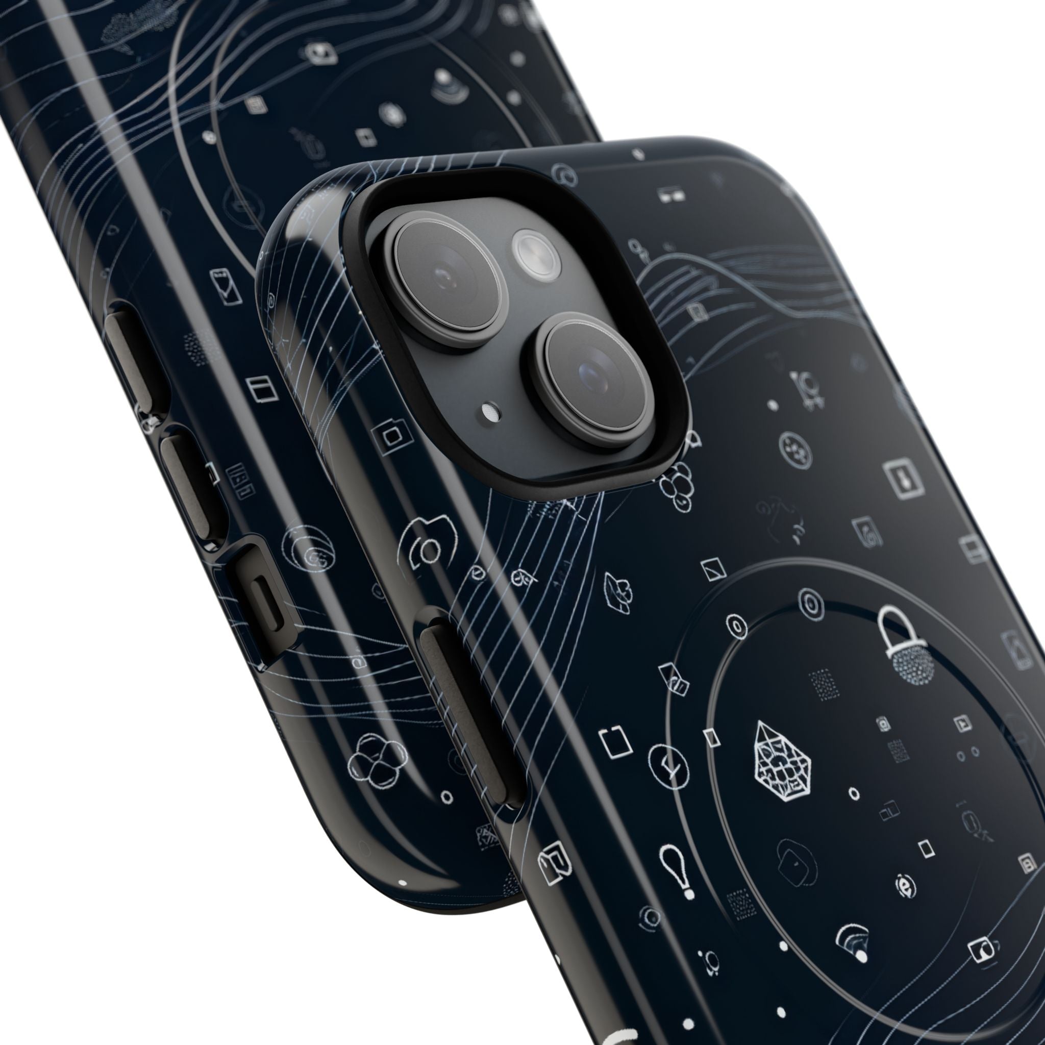 Digitale golfvormen verbinding iPhone 15 - Tough+