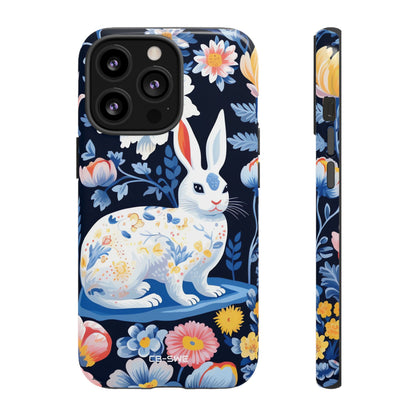Floral Rabbit Dances - iPhone Case
