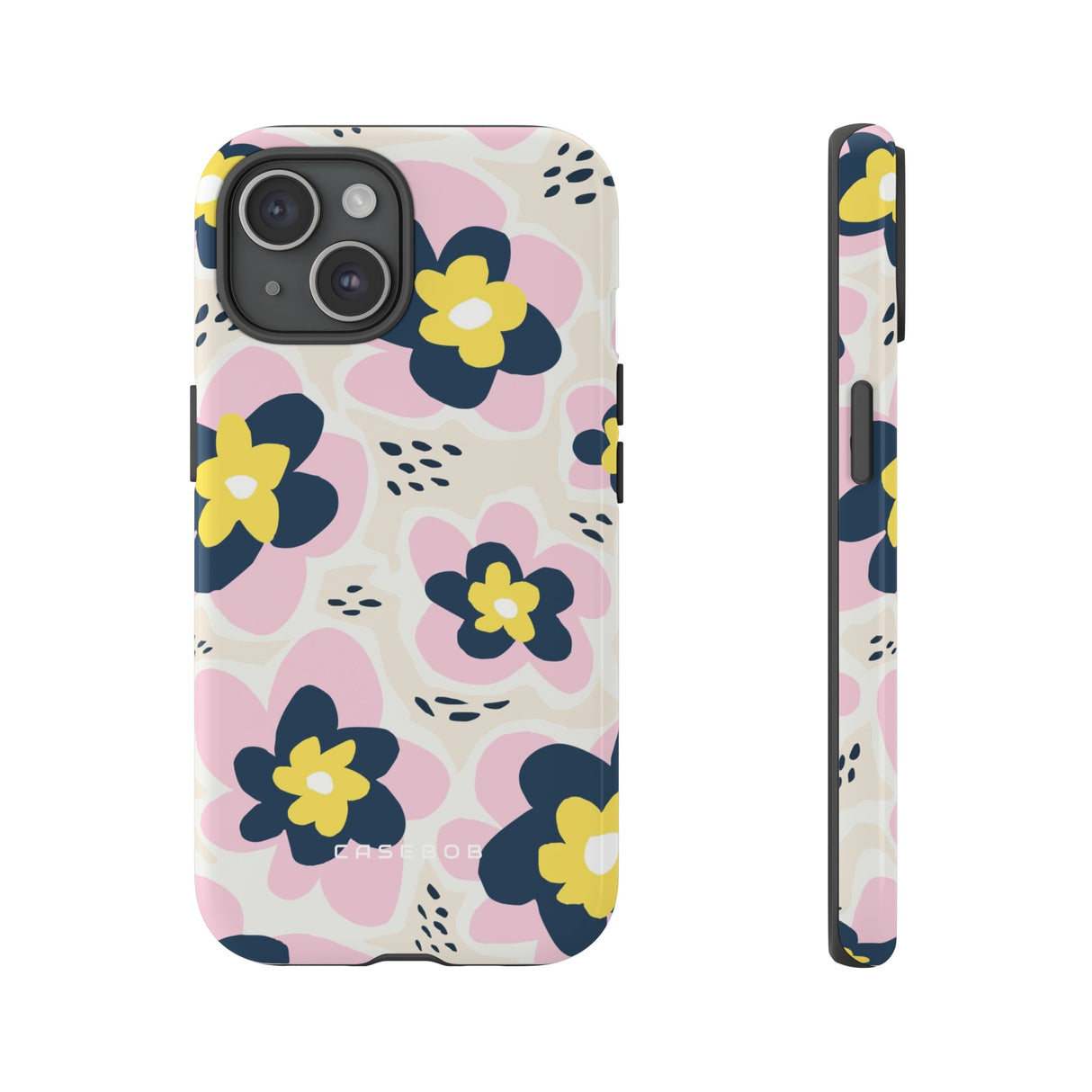 Pink Happy Flower - Protective Phone Case