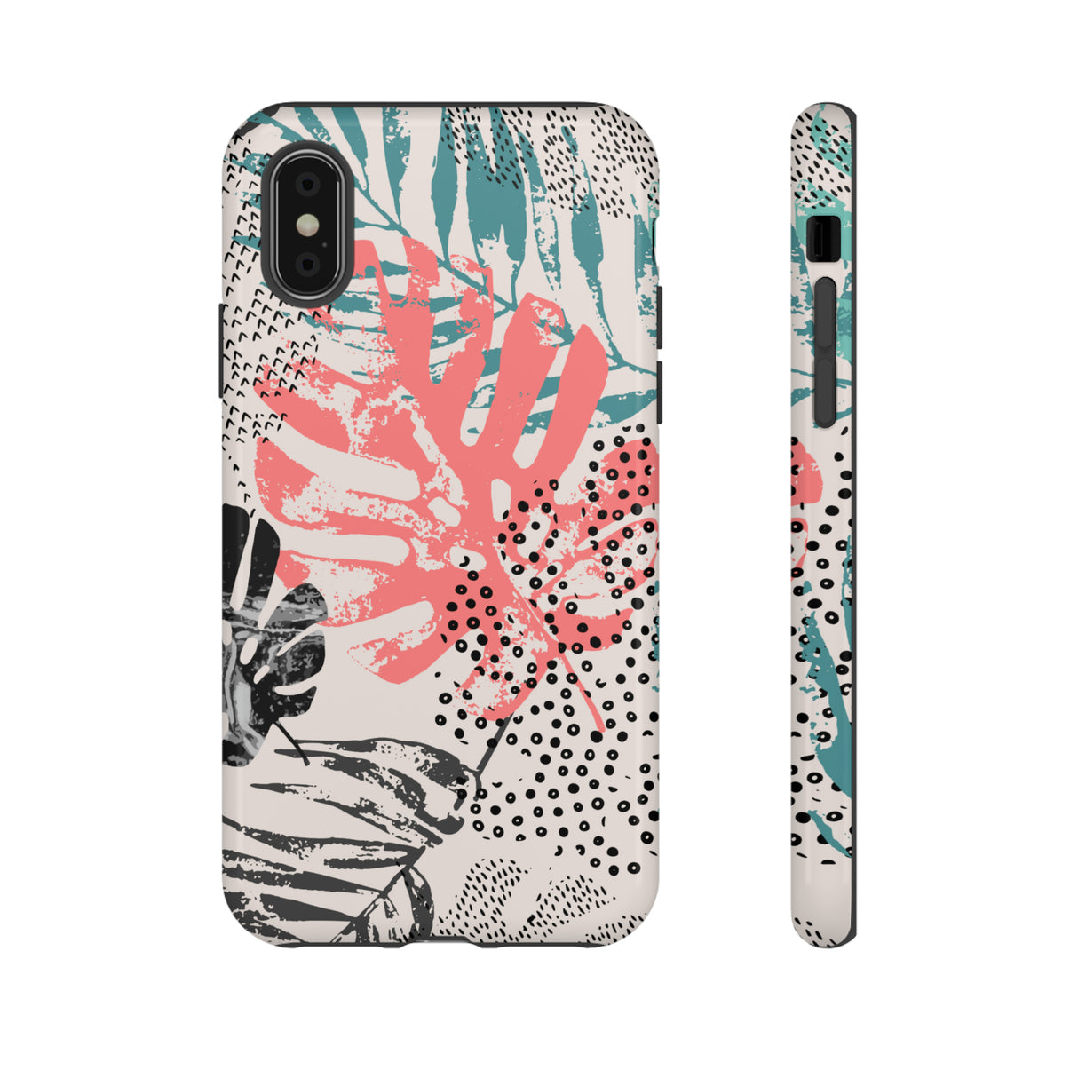 Rough Grunge Tropical - Protective Phone Case