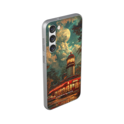 Vintage Moonlit Diner Fantasy Samsung S23 - Flexi Phone Case