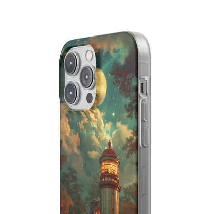 Vintage Moonlit Diner Fantasy iPhone 14 - Flexi Phone Case