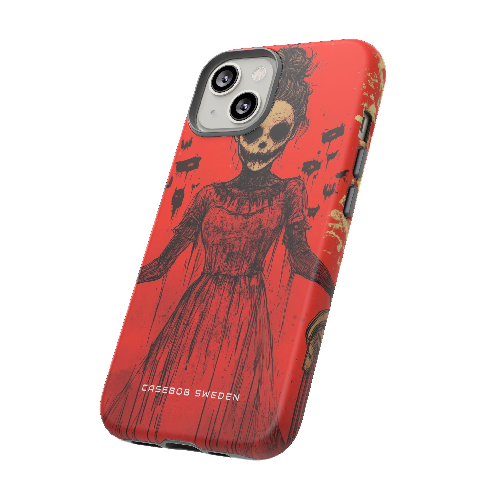 Haunting Scarlet Descent iPhone 14 - Tough Phone Case