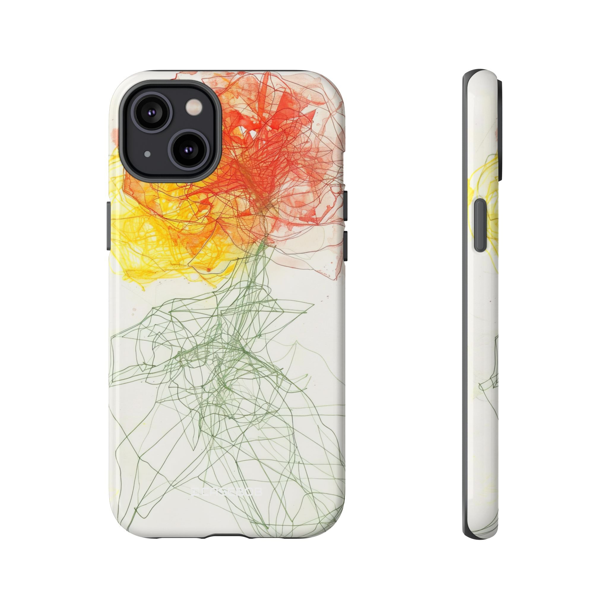 Fiery Blossom | Protective Phone Case for iPhone