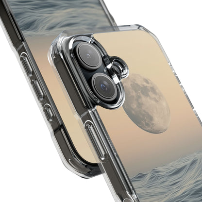 Moon Illuminates Waves iPhone Case - Impact