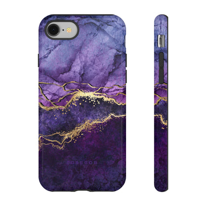 Purple Blue Marble - Protective Phone Case