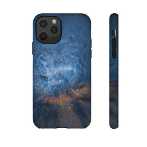 Blue Stardust Ink Art iPhone Case (Protective) iPhone 11 Pro Matte Phone Case