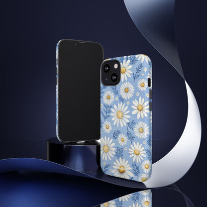 Daisies On Blue - iPhone Case