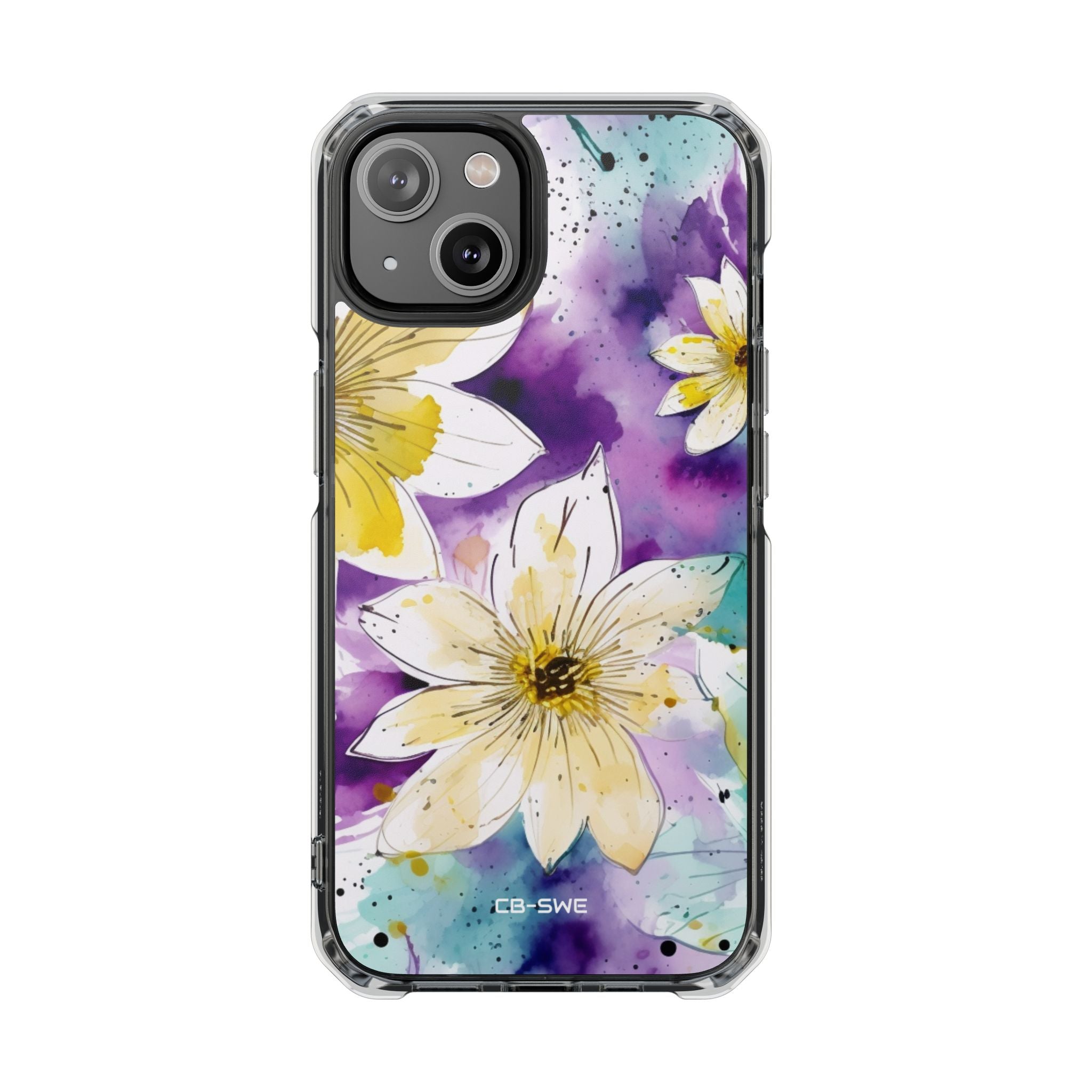 Vibrant Watercolor Flowers iPhone Case - Impact