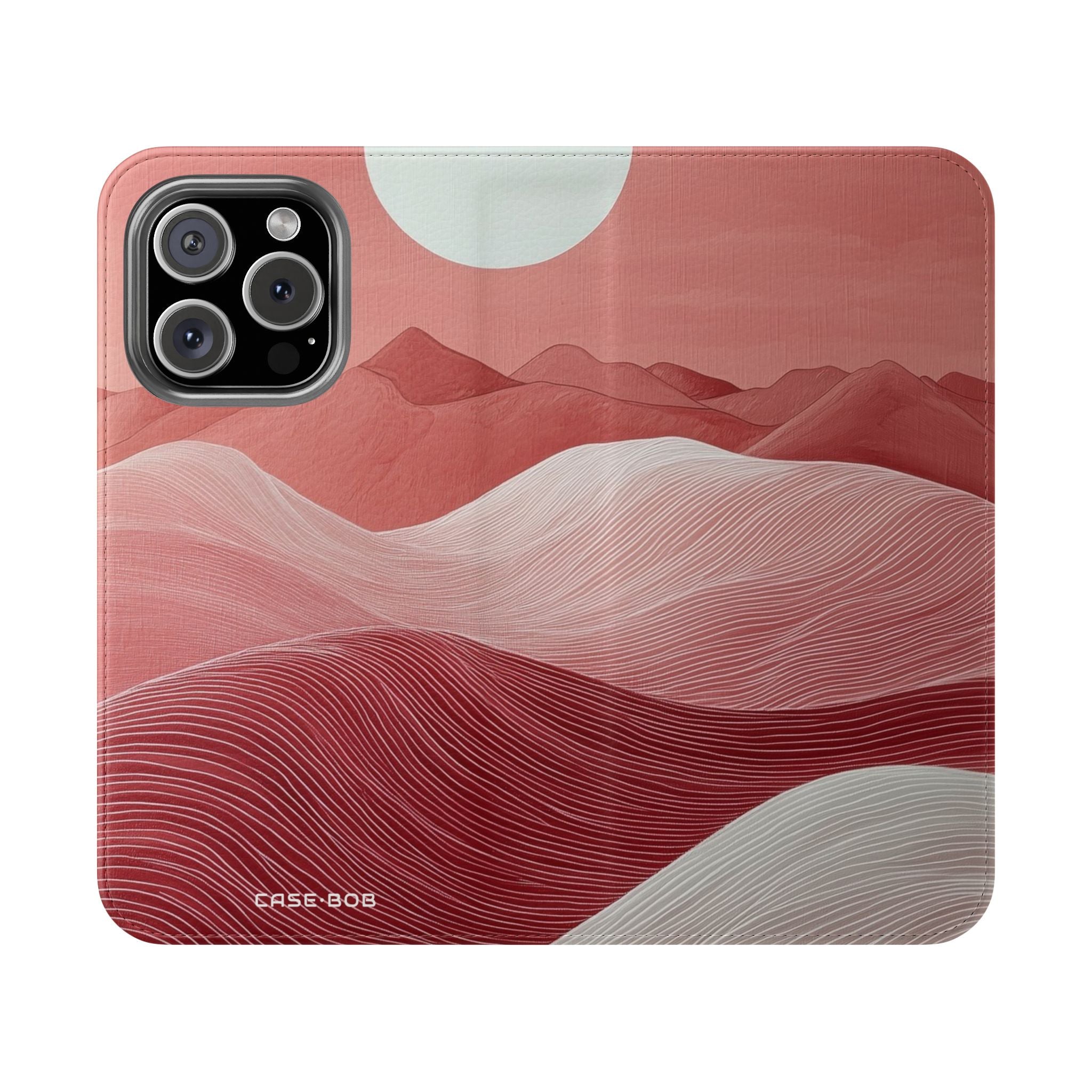 White Orb Dunes - iPhone 16 Pro Case - Wallet