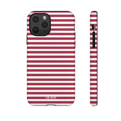 Crimson Stripes Flow - iPhone Case