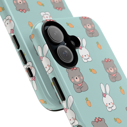 Bunnies Gather Carrots - iPhone Case