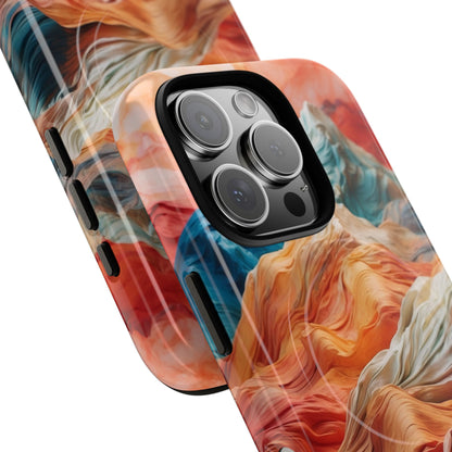 Fabric Peaks Cream iPhone 16 Pro Case - Tough+