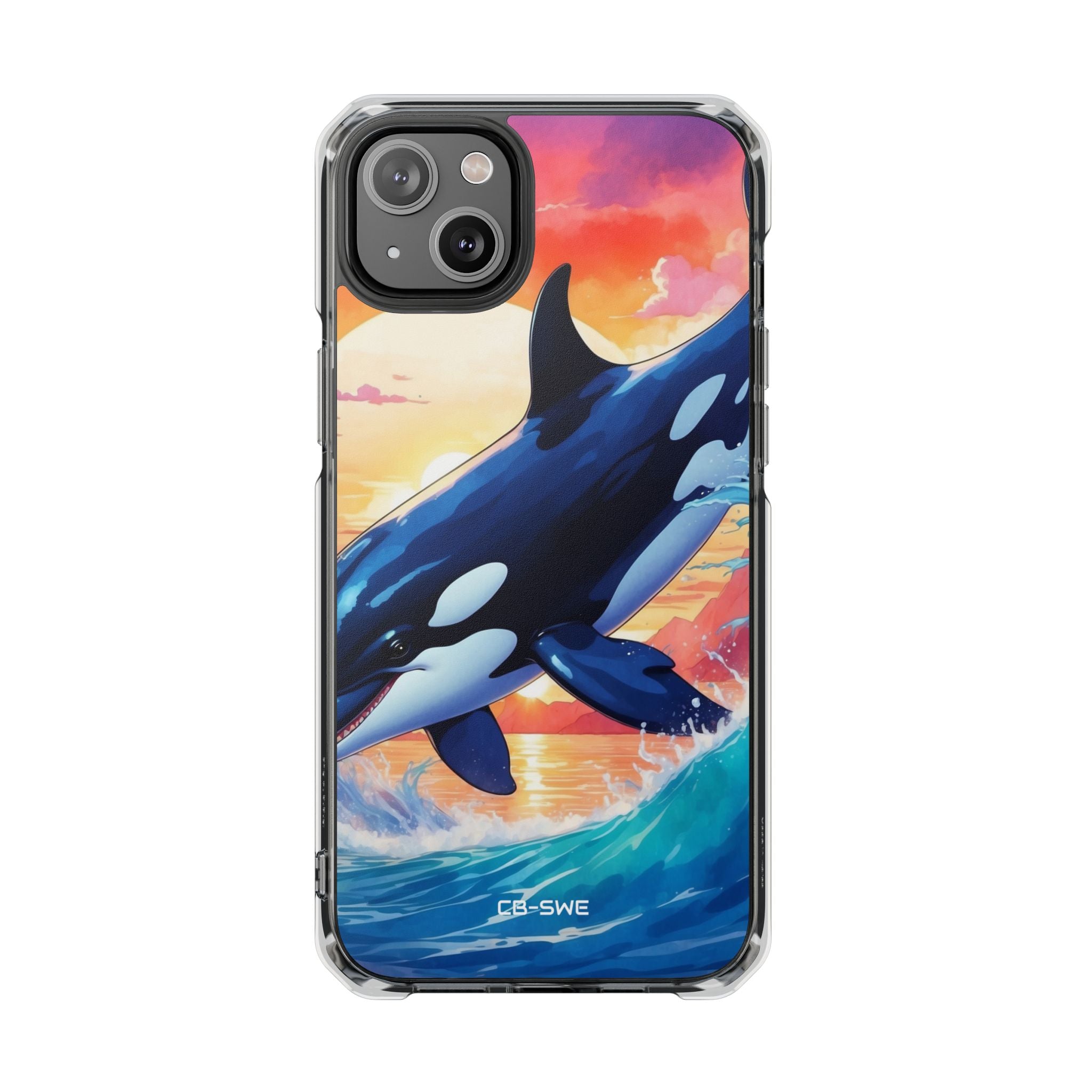 Orca Leaps Joyfully iPhone Case - Impact