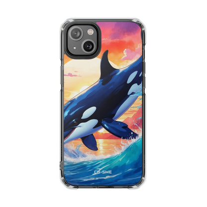 Orca Leaps Joyfully iPhone Case - Impact