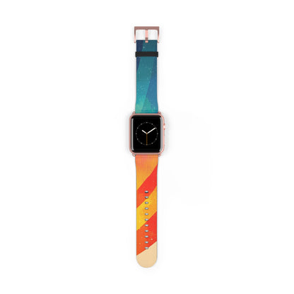 Curved Rainbow Breeze - Watch Band