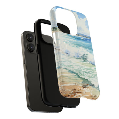 Foamy Wave Breeze iPhone 14 Pro Case - Tough+