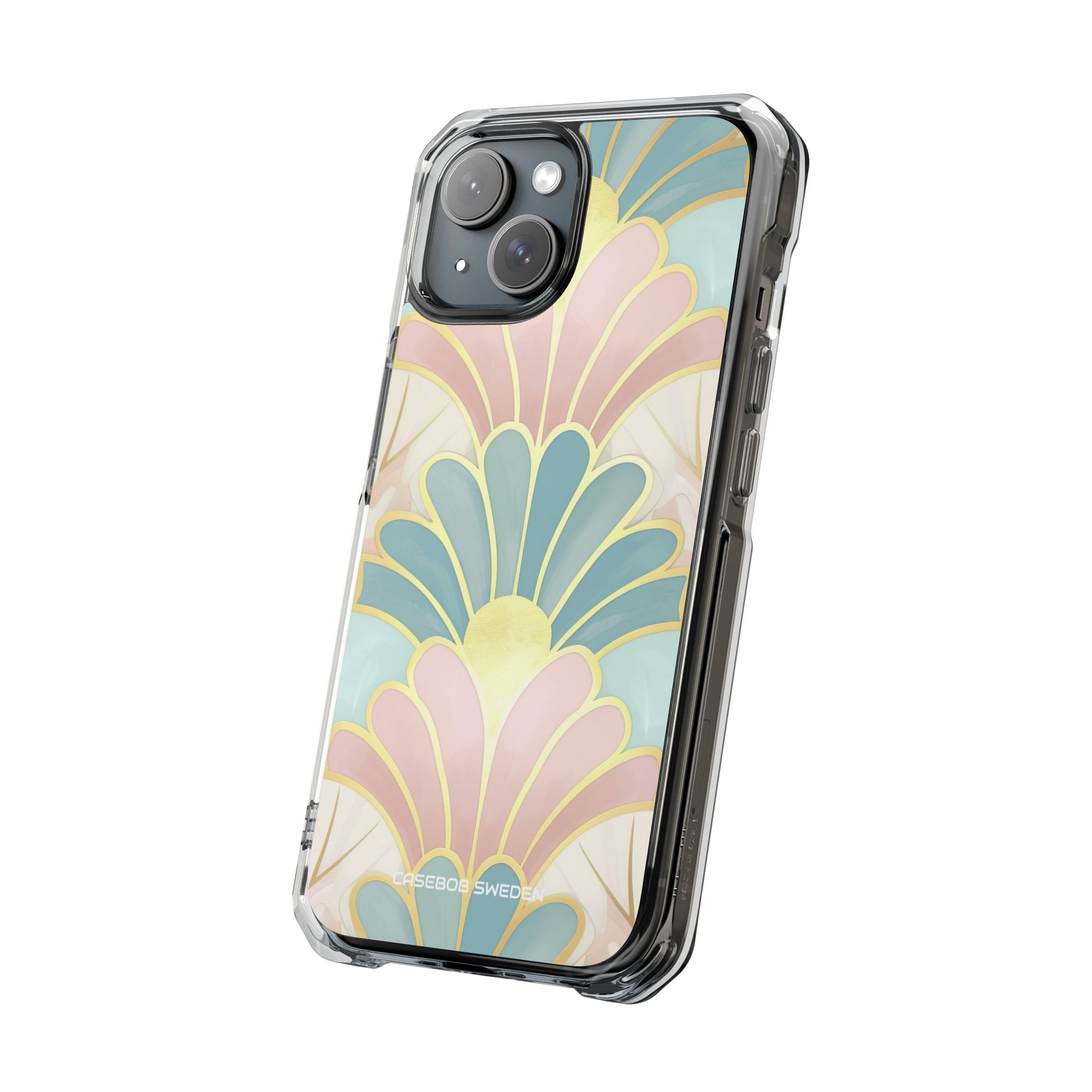 Pastel Deco Elegance - Clear Impact iPhone 15 Phone Case